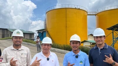 Hamzah Isa juga menjadi satu-satunya calon gubernur yang mengunjungi perusahaan pengelola kelapa sawit di Pohuwato milik Kencana Agri.