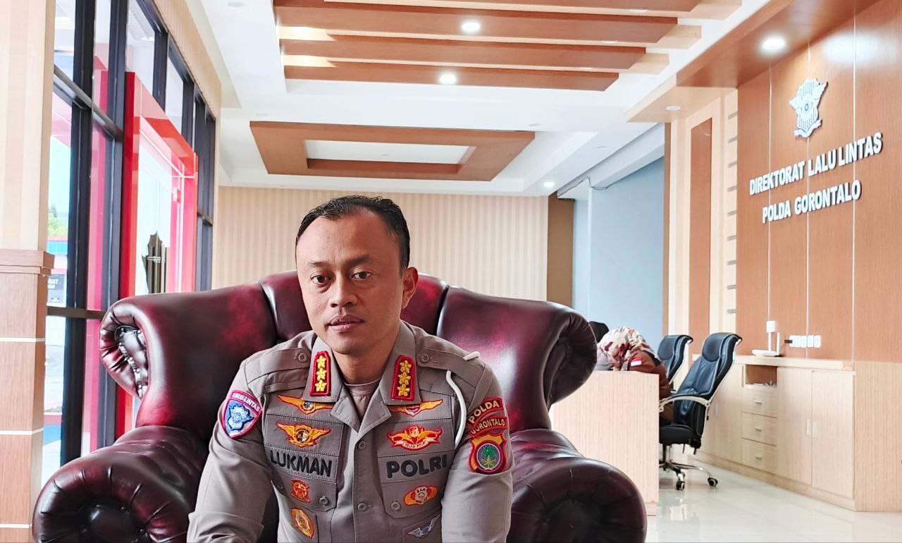 Direktur Lalu Lintas Polda Gorontalo, Kombes Pol Lukman Cahyono,