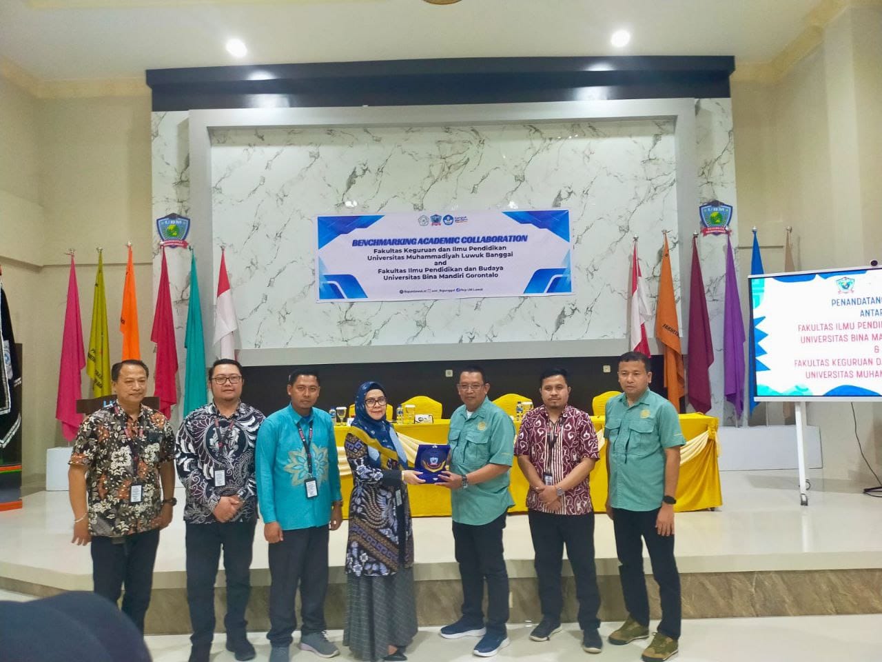 Fakultas Keguruan dan Ilmu Pendidikan (FKIP) Universitas Muhammadiyah Luwuk Banggai (UMLB) berkunjung ke Kampus Universitas Bina Mandiri (UBM) Gorontalo, pada Sabtu (25/1/2025