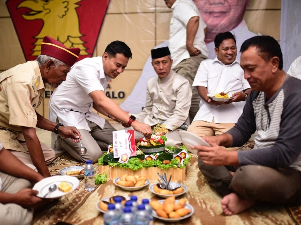 Dewan Pimpinan Cabang (DPC) Partai Gerindra Kabupaten Gorontalo menggelar perayaan (HUT) ke-17 (F. Ist)