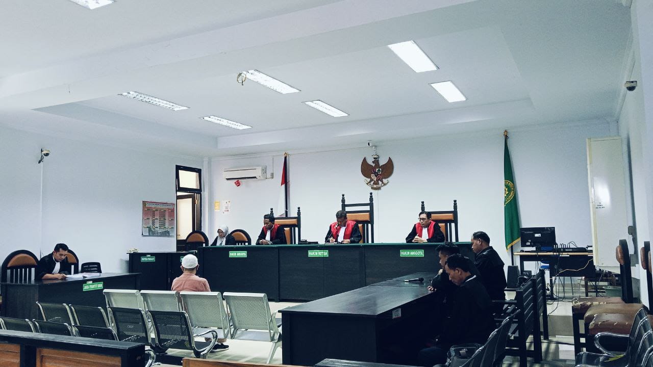 situasi sidang di Pengadilan Negeri Tindak Pidana Korupsi (PN Tipikor) Gorontalo, Jumat 14/2/2025 ( F. Fahri)