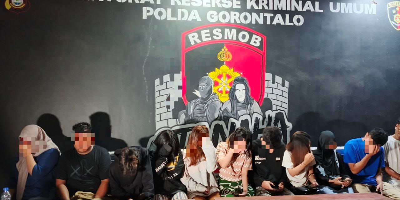 11 Pasangan Tidak Sah terjaring dalam Oprasi Pekat Polda Gorontalo ( F. Fahri(