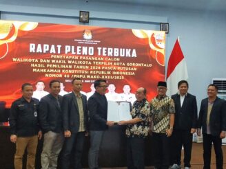 Adhan Dambea dan Indra Gobel Resmi Jadi WaliKota dan Wakil WalKota Gorontalo Terpilih