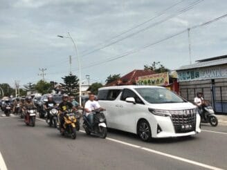 MK Tolak Gugatan Pilwako, Pendukung AIR Rayakan Kemenangan dengan Arak-arakan di Kota Gorontalo