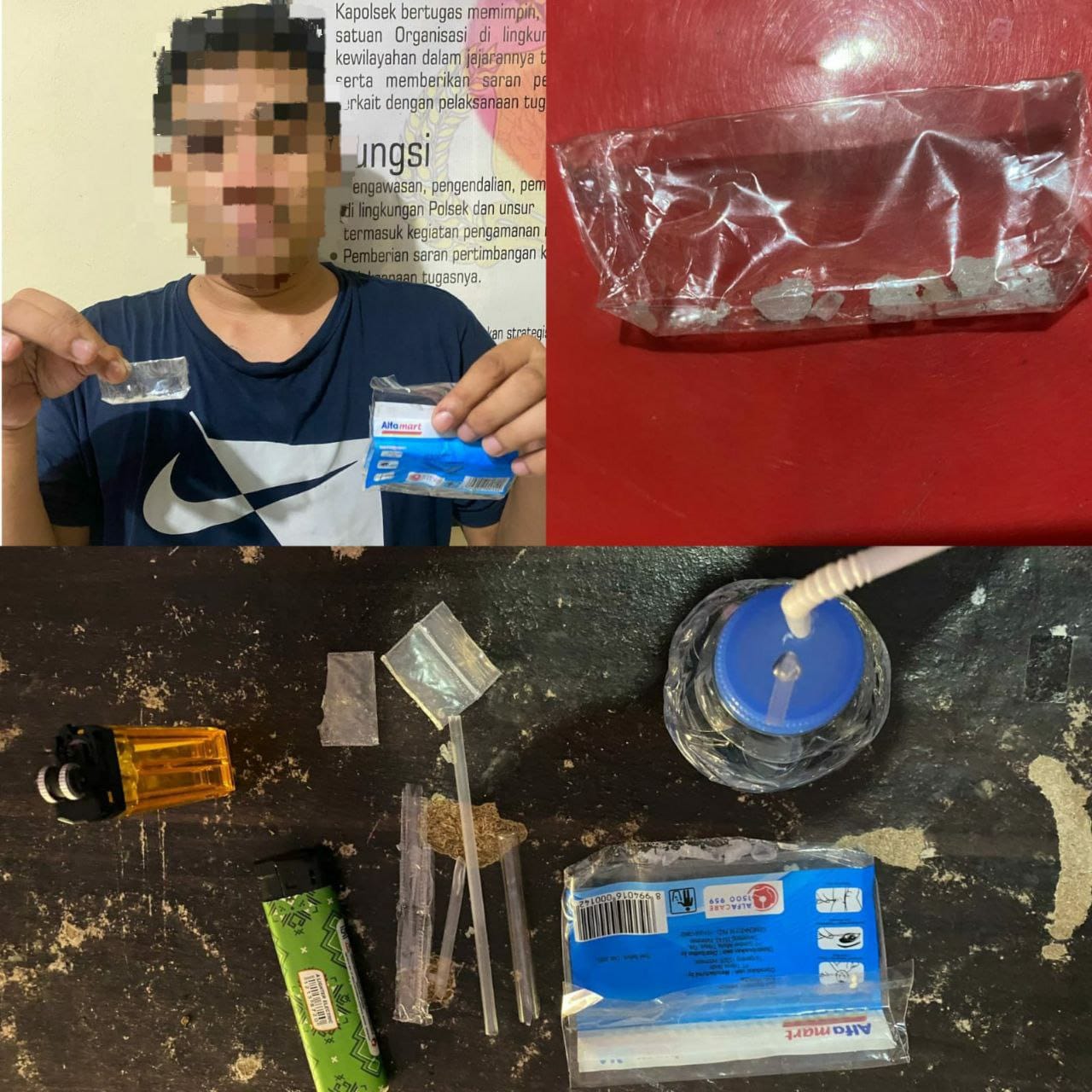 MDDT ( 26) yang diamankan Team opsnal Sat Resnarkoba Polresta Gorontalo Kota ( F. Hms)