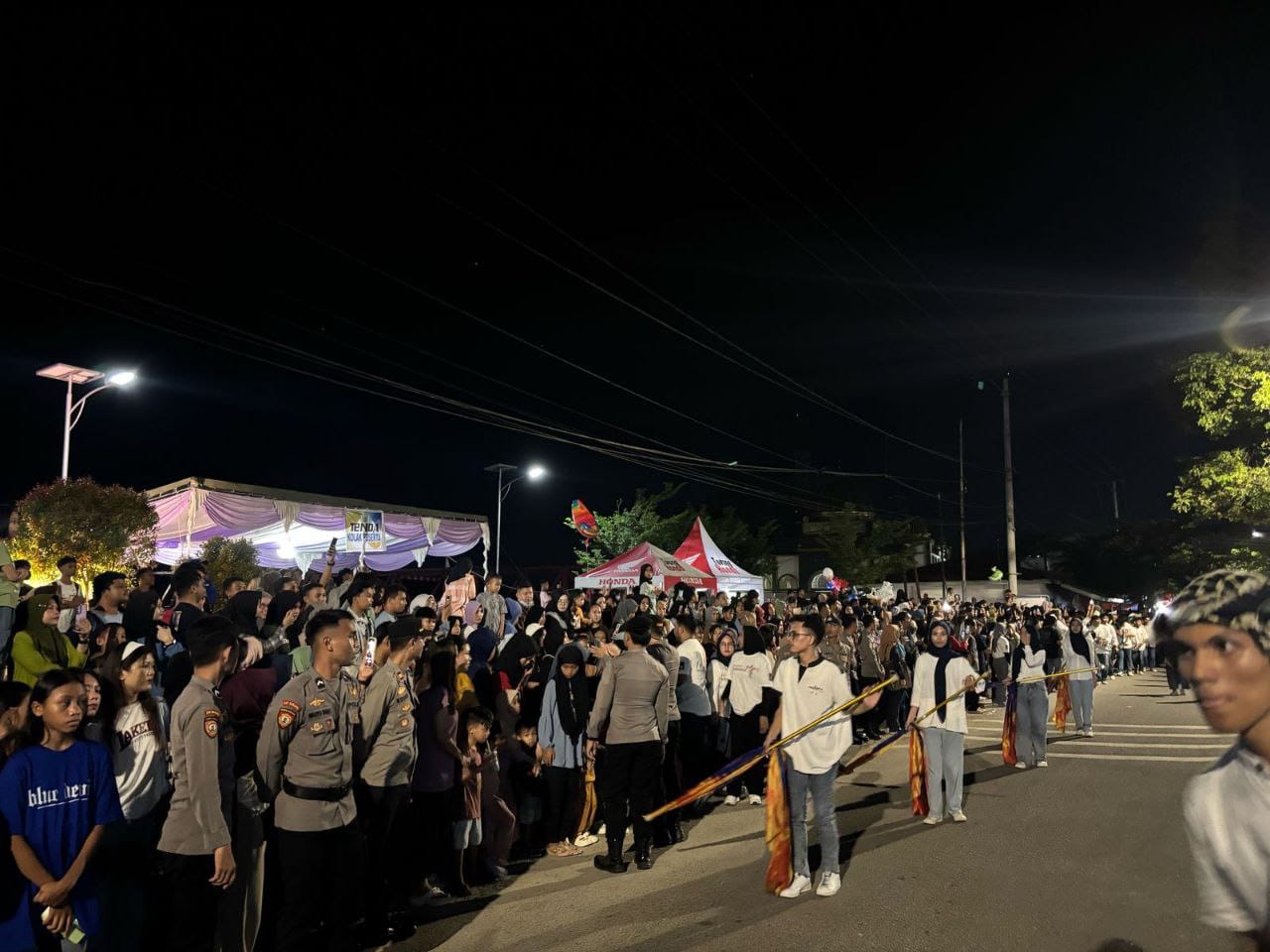 Polresta Gorontalo Kota Amankan Festival Pawai Obor 2025 ( 15/3/2025) Foto : Hms