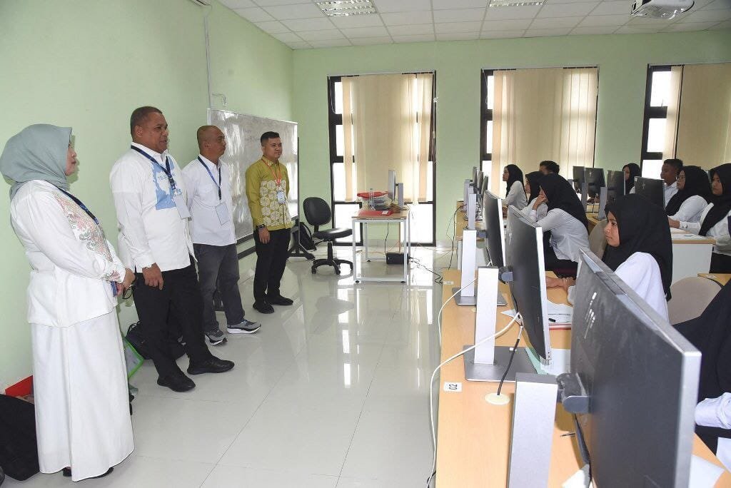 Pelaksanaan UTBK-SNBT 2025 di UNG ( Foto: Hms)