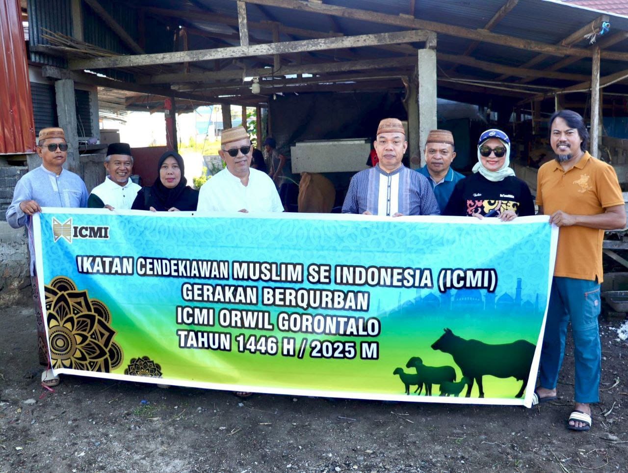 Gerakan Berkurban ICMI Gorontalo Berbagi Untuk Umat ( Foto: Hms)