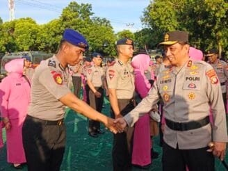 Kapolda Gorontalo Naikkan Pangkat 587 Personel Polisi Secara Serentak