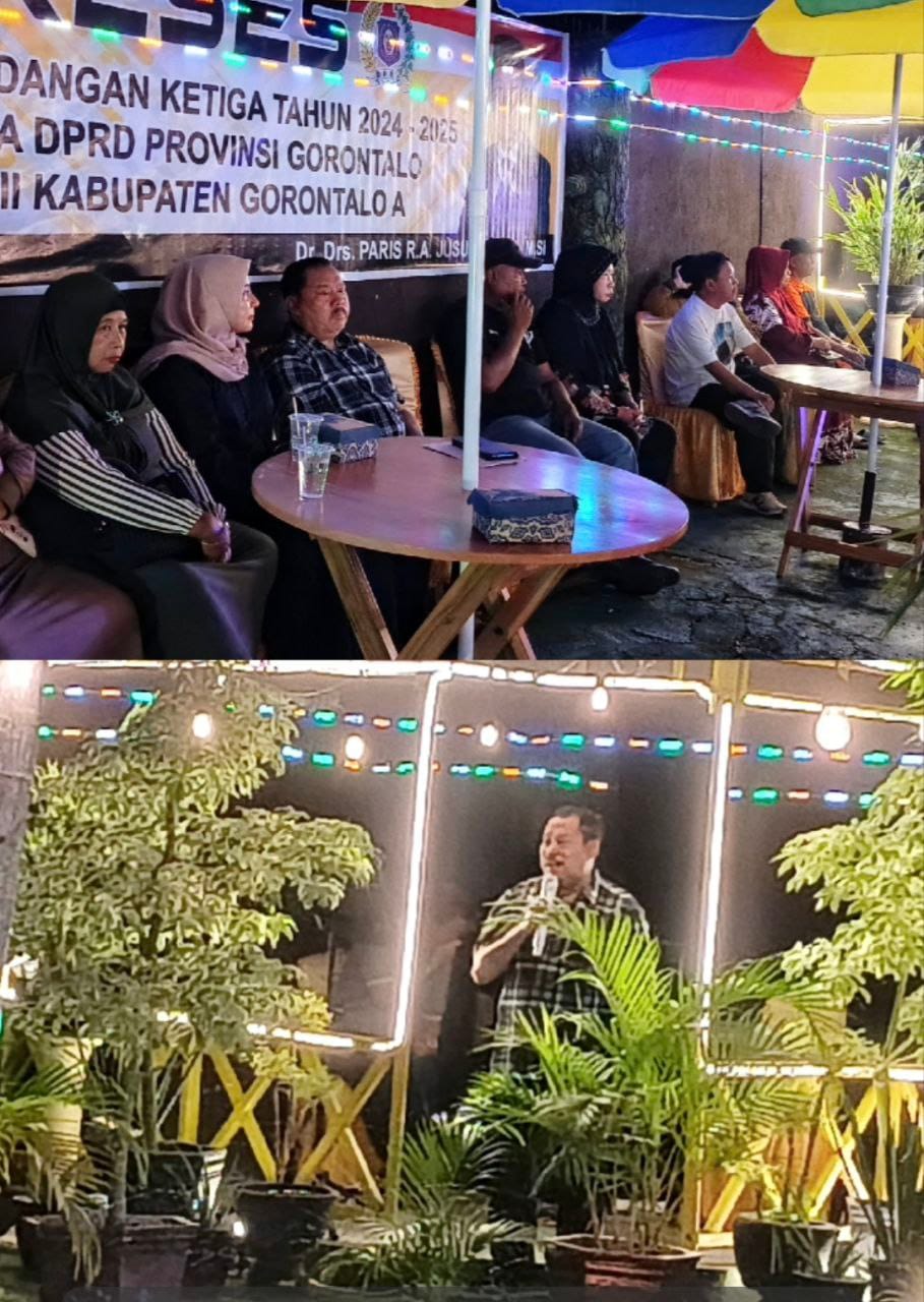 Dr. Drs. H. Paris R.A. Jusuf, S.Sos.I., M.Si saat Menyampaikan Sambutan Pada Agenda Reses(23/6) Foto : Hadi