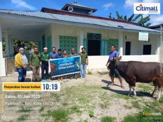 Rayakan Idul Adha, Citimall Gorontalo Bagikan  Hewan Qurban Untuk Masyarakat Sekitar