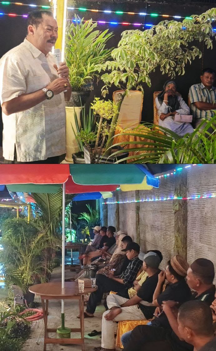 Paris R.A. Jusuf, melaksanakan kegiatan reses masa persidangan ketiga tahun 2024–2025 bersama warga dari tiga desa di Kecamatan Tabongo,Kamis (26/6/2025) Foto: Fahri