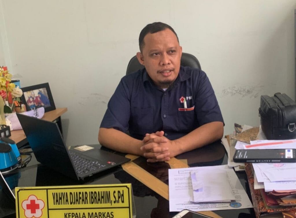 Kepala Markas PMI Provinsi Gorontalo, Yahya Ibrahim ( Foto : Fahri)