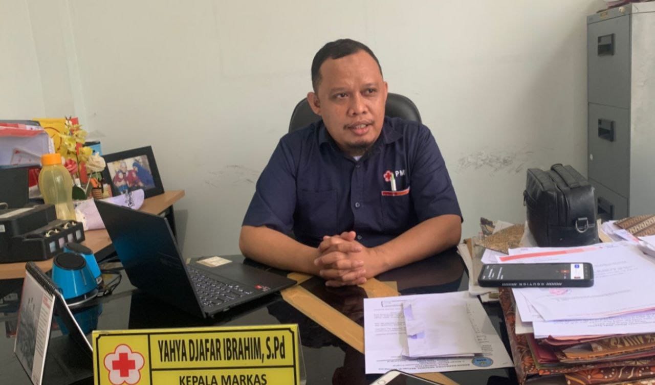 Kepala Markas PMI Provinsi Gorontalo, Yahya Ibrahim ( Foto : Fahri)