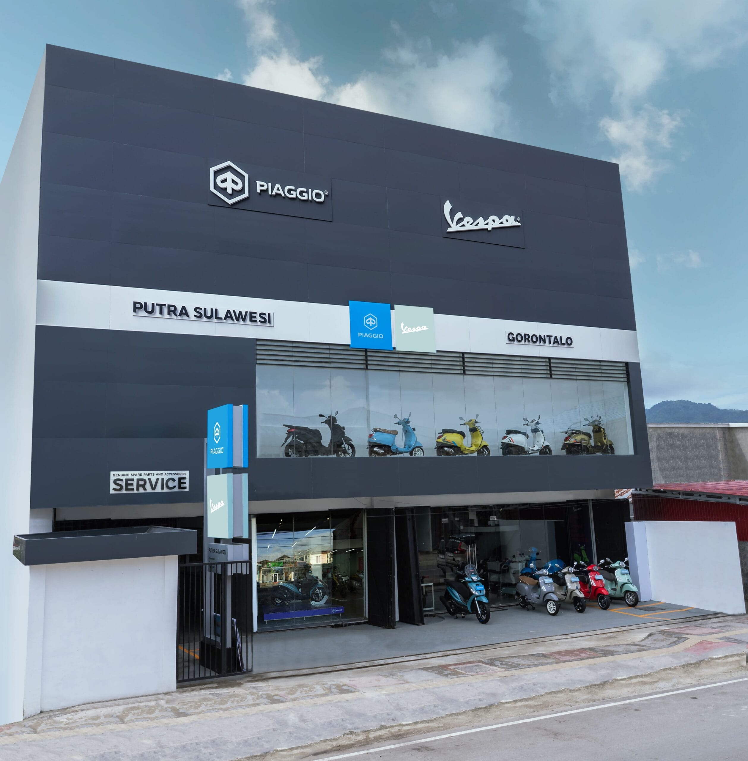 Dealer Motoplex 2 Brands (2B) Gorontalo ,di jalan Nani Wartabone Kota Gorontalo ( Foto:Ist)