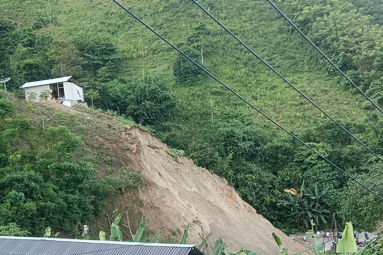 rumah milik Arsadi Pakiun, warga Desa Olele, Kecamatan Kabila Bone, Kabupaten Bone Bolango ( Foto: Hadi)
