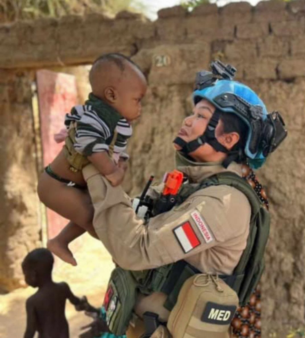 Bripka Diana Holung, Saat Menjalankan Tugas dan Misi Perdamaian PBB ( Foto : Hms)