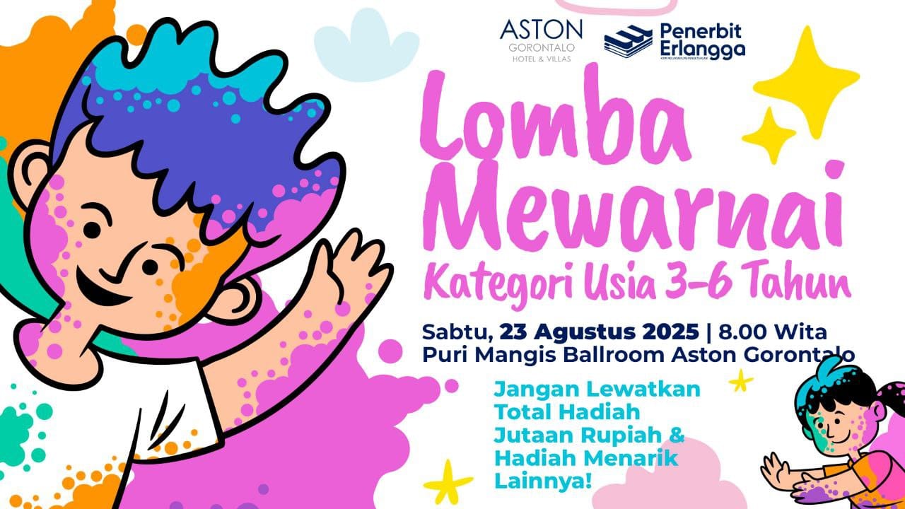 Flayer Lomba Mewarnai bagi anak-anak usia 3–6 tahun ( ist)