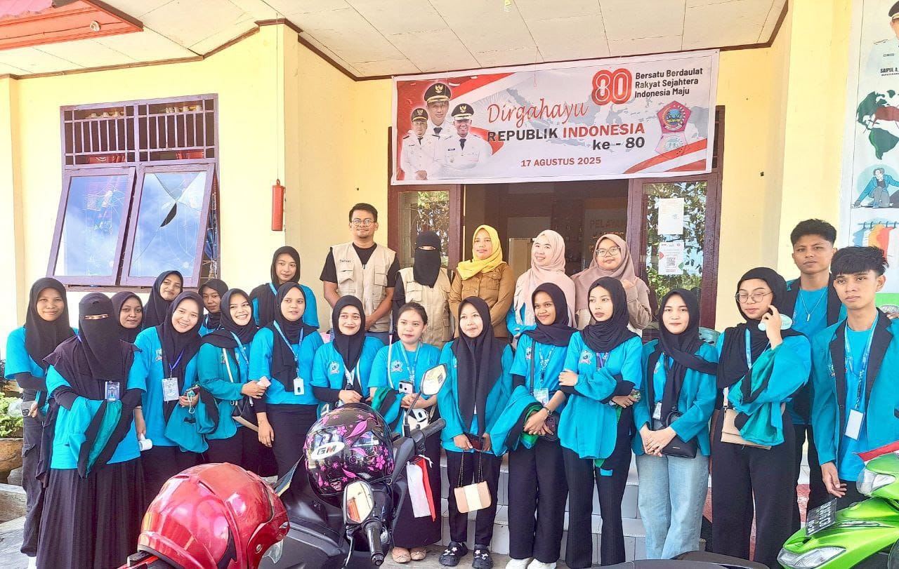 Dokumentasi, pengantaran mahasiswa peserta KKM di Desa Soginti, Kecamatan Paguat, Kabupaten Pohuwato, Selasa (5/8/2025). Foto : Humas