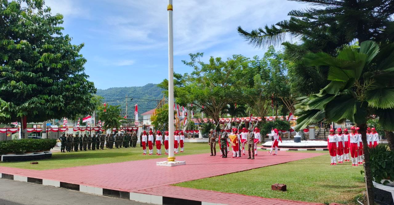 Paskibraka Provinsi Gorontalo, saat latihan di Rudis Gubernur Gorontalo, Rabu 13/8/2023