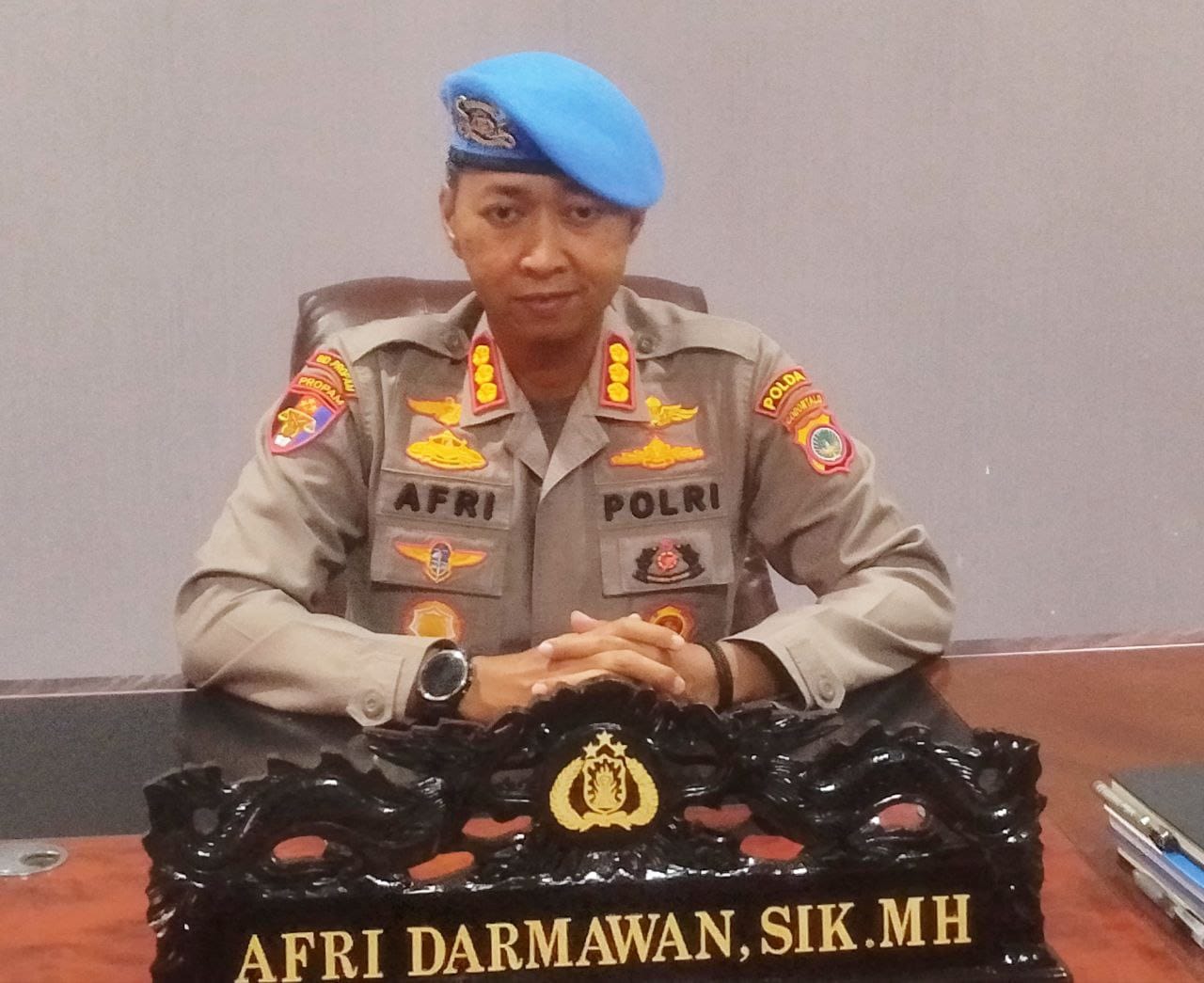 Kabid Propam Polda Gorontalo, Kombes Pol Afri Darmawan, SIK., MH.,