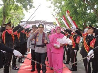 Gapura Pedang Pora Sambut Irjen Pol. Widodo sebagai Kapolda Gorontalo