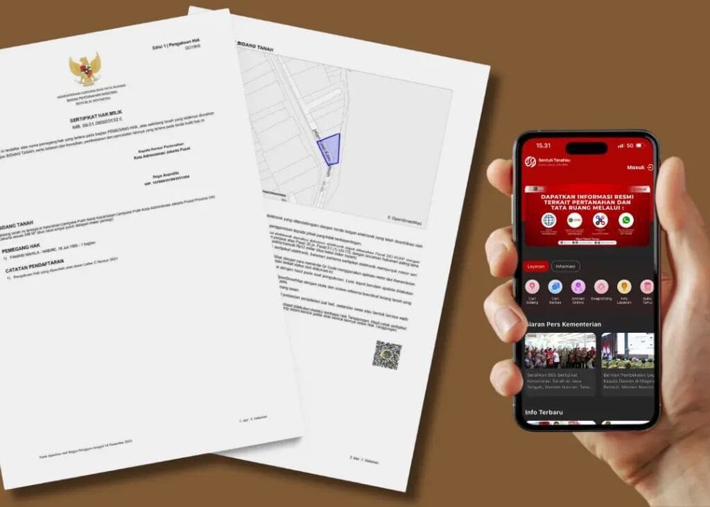 Sertifikat Tanah Elektronik ( Foto : Ist)