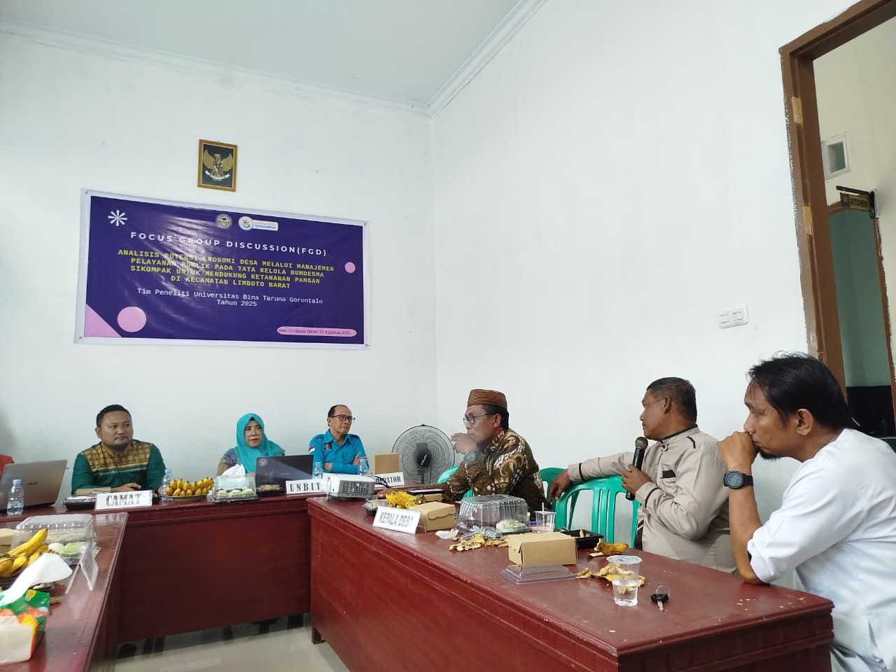 UNBITA menggelar Focus Group Discussion (FGD) di Kecamatan Limboto Barat, Kabupaten Gorontalo