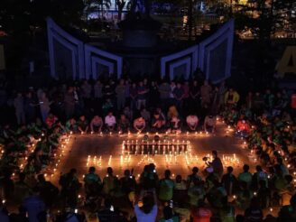 Dzikir dan Doa Bersama untuk Almarhum Affan Kurniawan, Ratusan Ojol, Kapolda, dan Pemprov Menyatu di Taruna Remaja