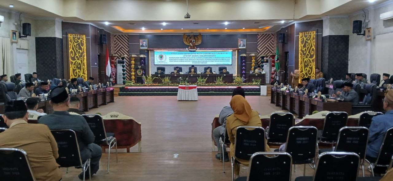 DPRD Kota Gorontalo menggelar Rapat Paripurna Tahap Kedua pada Senin (13/10/2025