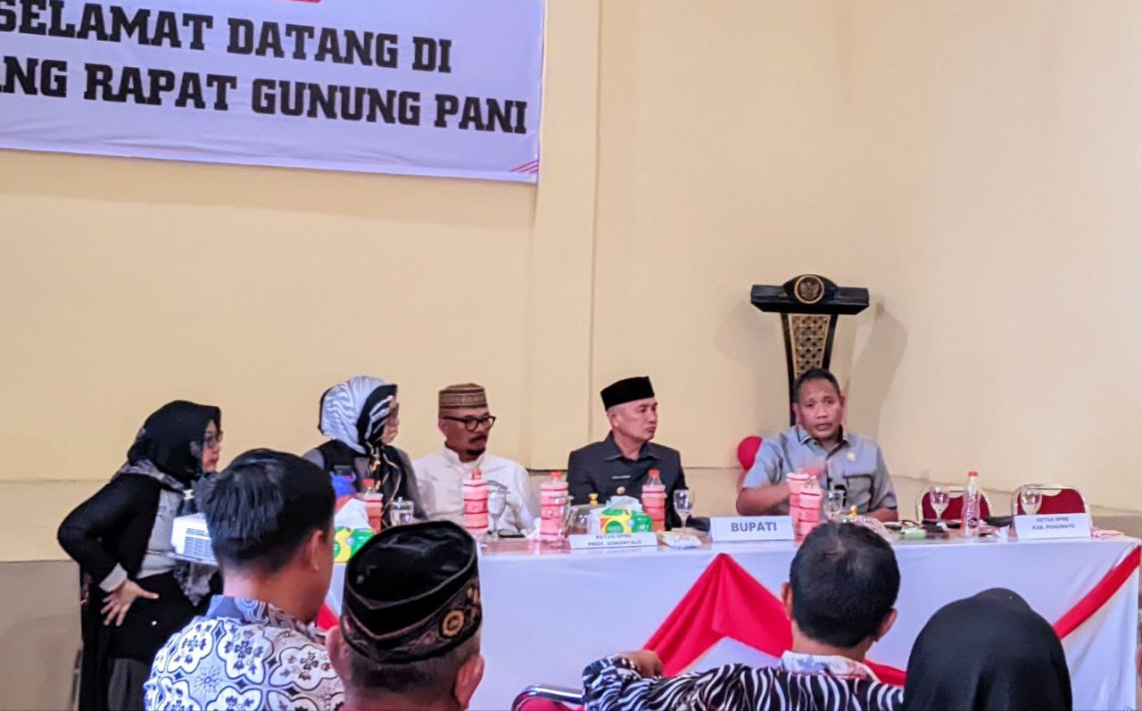 Wakil Ketua I DPRD Provinsi Gorontalo, Ridwan Monoarfa pada Kunjungan Kerja di Pemda Pohuwato