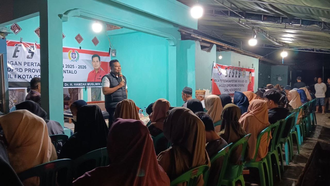 Anggota DPRD Provinsi Gorontalo, Hamzah Muslimin, Saat Reses di Kelurahan Limba U2, Kecamatan Kota Selatan, mendadak