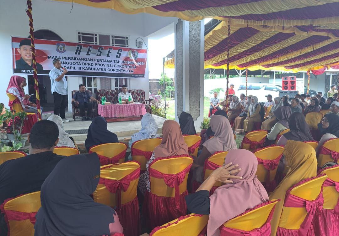 Anggota DPRD Provinsi Gorontalo, H. Suyuti Reses di Desa Pantungo kabupaten Gorontalo