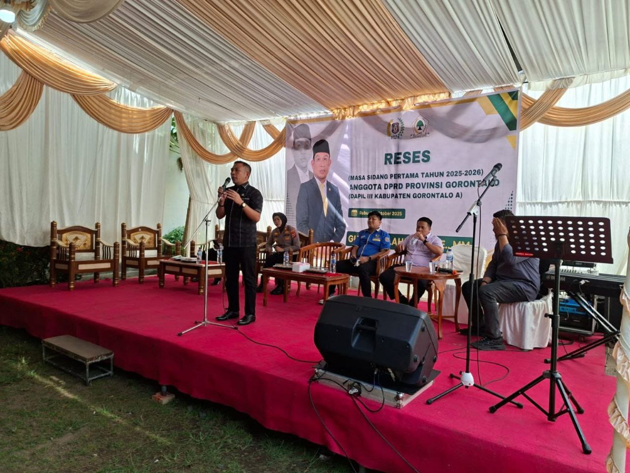 Anggota DPRD Provinsi Gorontalo dari Daerah Pemilihan (Dapil) III Kabupaten Gorontalo, Ghalieb Lahidjun, memulai kegiatan Reses di limboto