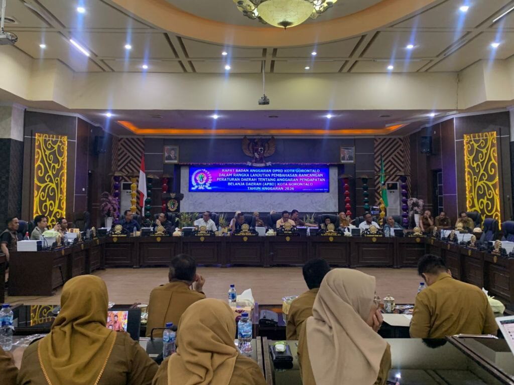 Rapat Banggar DPRD Kota Gorontalo dan TAPD Rampungkan Pembahasan Ranperda APBD Kota Gorontalo 2026