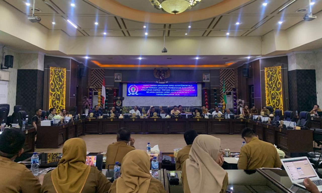 Rapat Banggar DPRD Kota Gorontalo dan TAPD Rampungkan Pembahasan Ranperda APBD Kota Gorontalo 2026