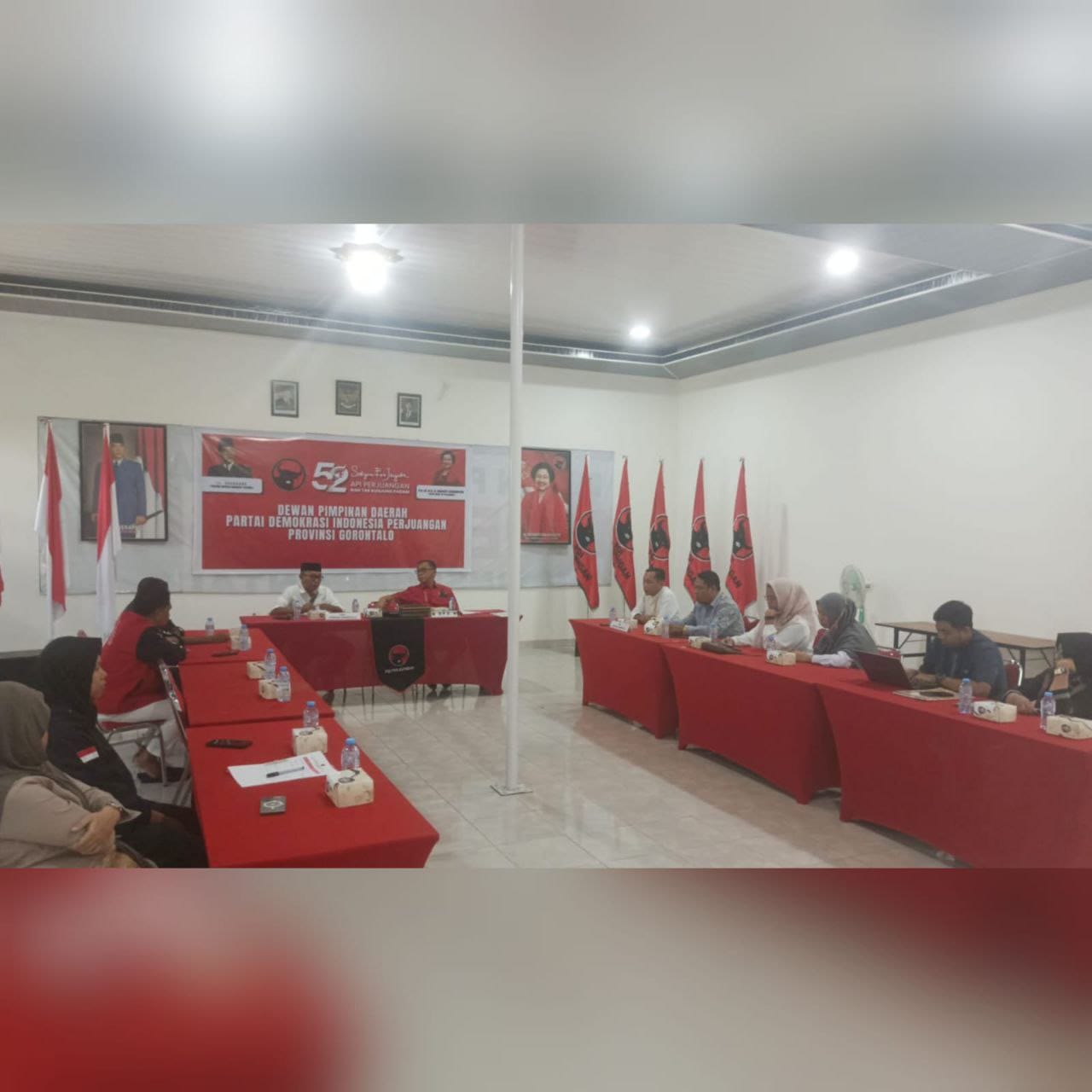 Klarifikasi KPU Provinsi Gorontalo ke DPD PDIP, Terkait pengisian PAW DPRD Provinsi Gorontalo ( Foto: Hms)