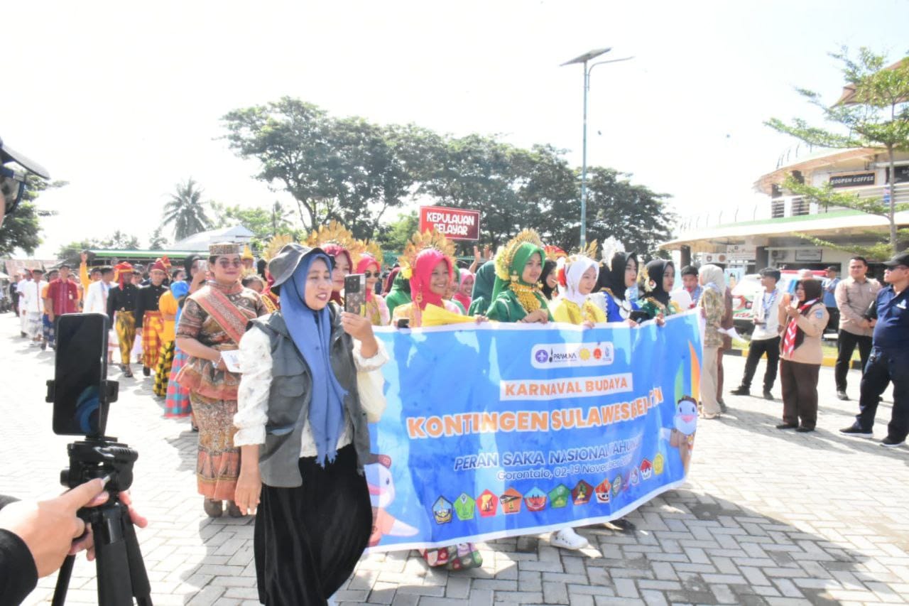 Gelaran Karnaval Budaya dan Pasar Kuliner Nusantara di kabupaten Gorontalo