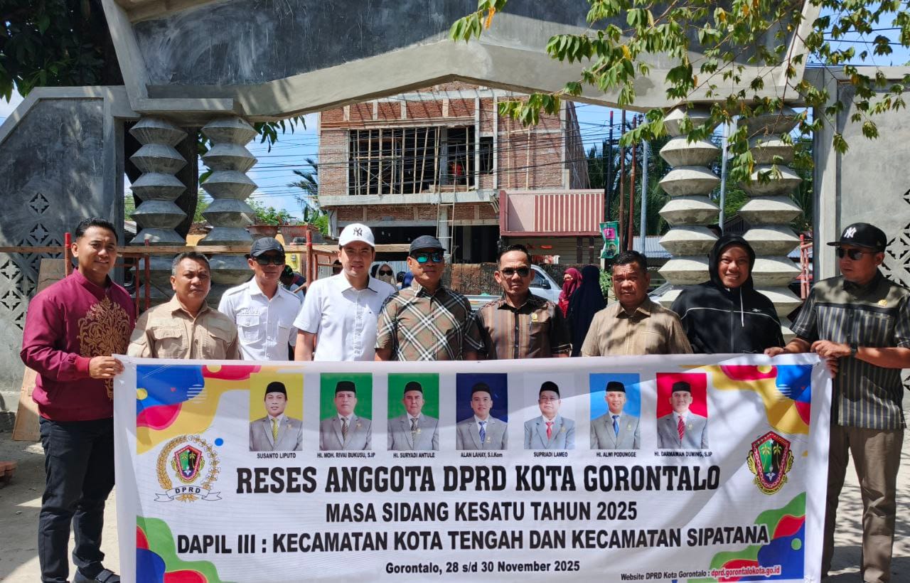 kunjungan lapangan Anggota DPRD Kota Gorontalo, pada Reses masa sidang kesatu tahun 2025