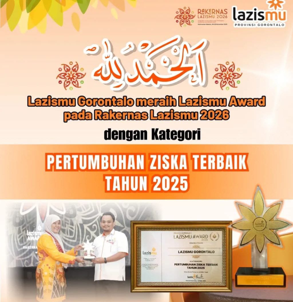 lazismu Gorontalo Memperoleh penghargaan