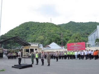 Polresta Gorontalo Kota Gelar Apel Operasi Lilin 2025, Siap Amankan Natal dan Tahun Baru‎