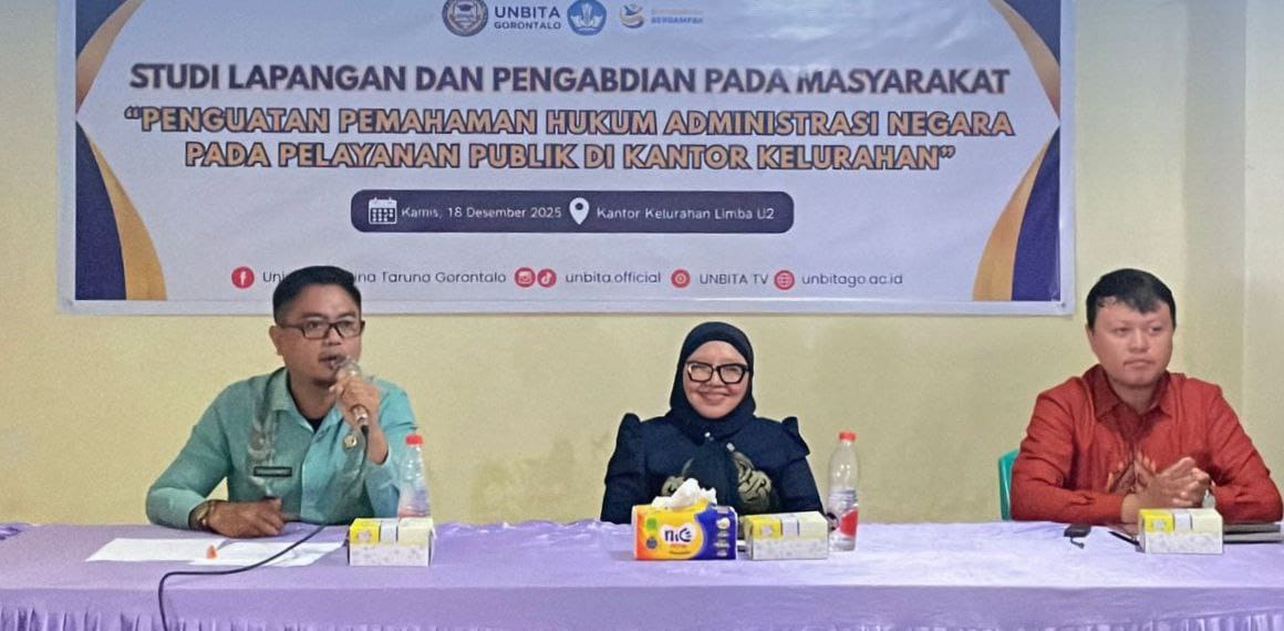 UNBITA Perkuat Pemahaman Hukum Administrasi Aparatur Kelurahan Limba U2 Kota Gorontalo