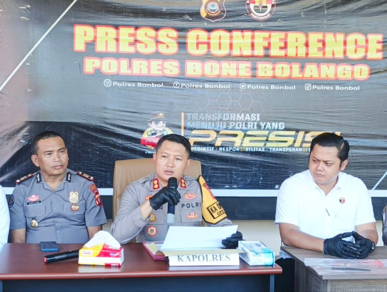 Konferensi Pers Polres Bone Bolango, Rabu, 31/12/2025