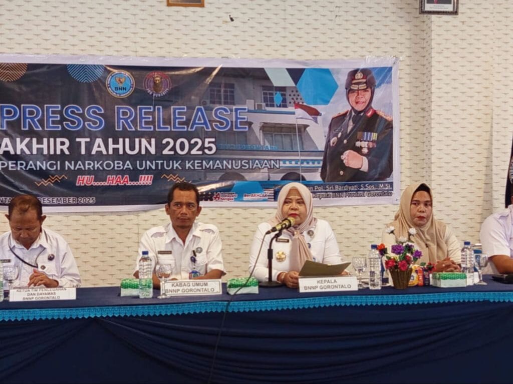 Press Release BNNP Provinsi Gorontalo Akhir Tahun 2025