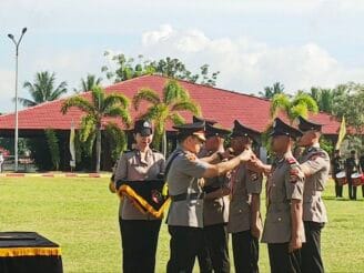 Polda Gorontalo Lantik 69 Bintara Polri Angkatan 53