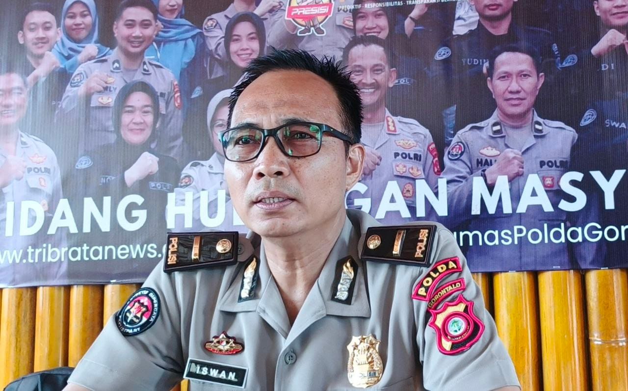 Perwira Subbid Penmas Bidang Humas Polda Gorontalo, Ipda Iswan Hinelo