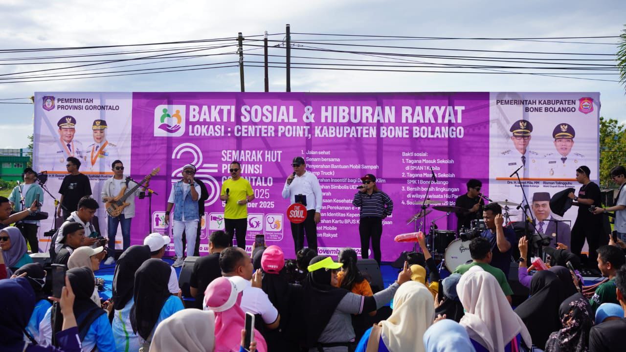 Ketua DPRD Idrus Mopili Hadiri Baksos HUT ke-25 Provinsi Gorontalo