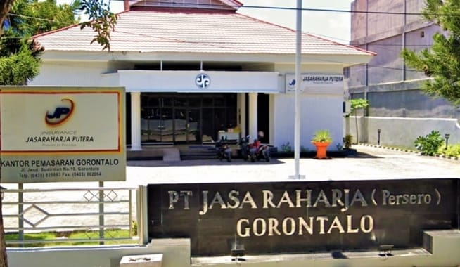 Kantor PT. Jasa Raharja Cabang Gorontalo ( Foto: Ist)