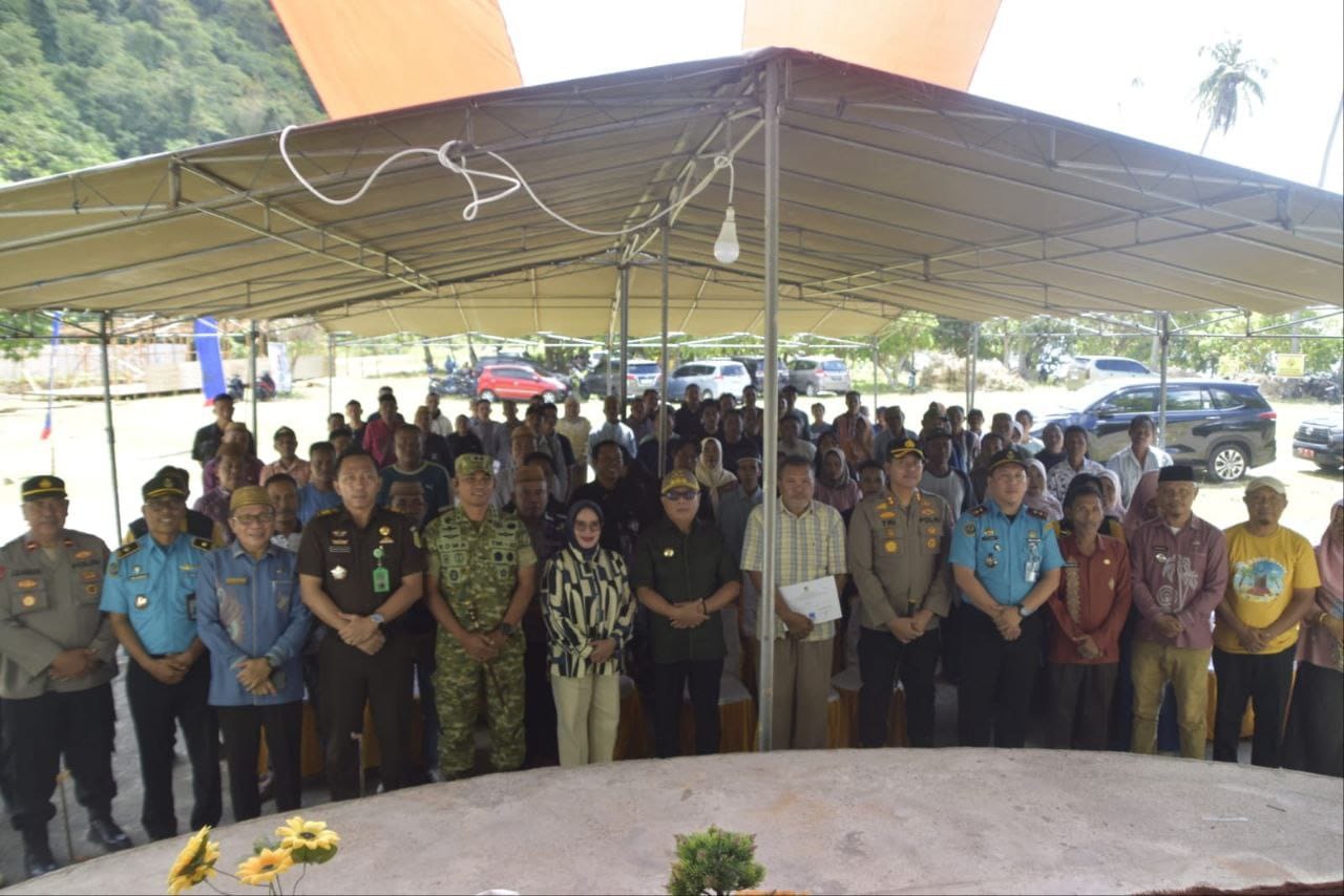 Pemkab Gorontalo resmi memulai pembangunan Kampung Nelayan Merah Putih (KNMP) di Desa Lamu, Kecamatan Batudaa Pantai