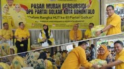 DPD II Partai Golkar Kota Gorontalo Gelar Pasar Murah Bersubsidi